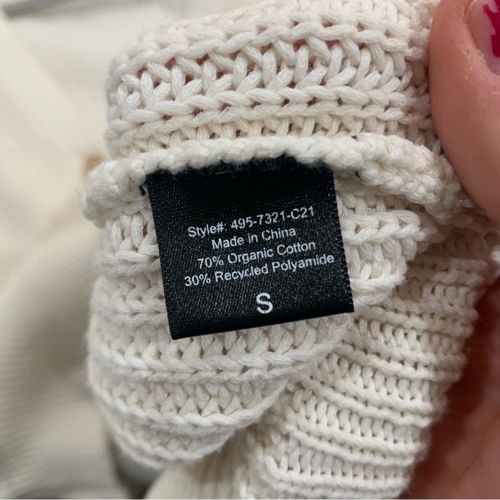 Jenni Kayne Sweater Cocoon Cardigan Cotton in Ivory White - Picture 9 of 9